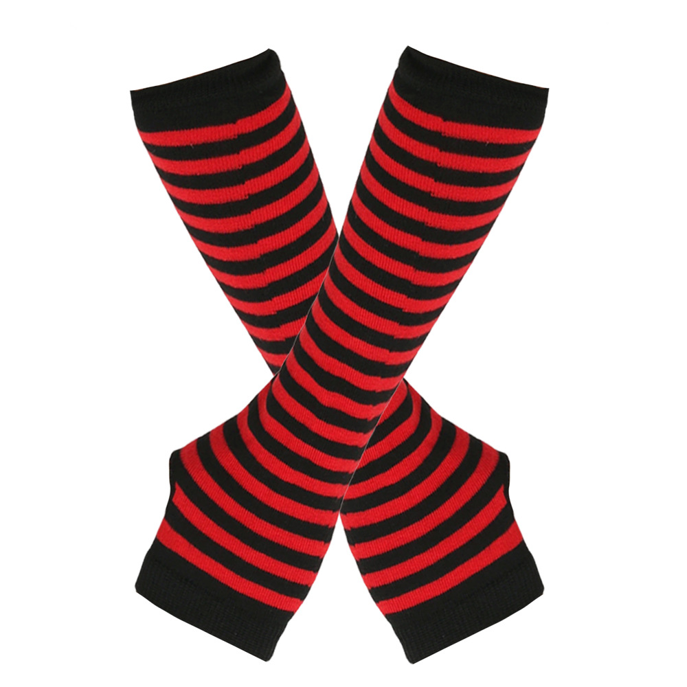 빨간색 검정색/줄무늬 9