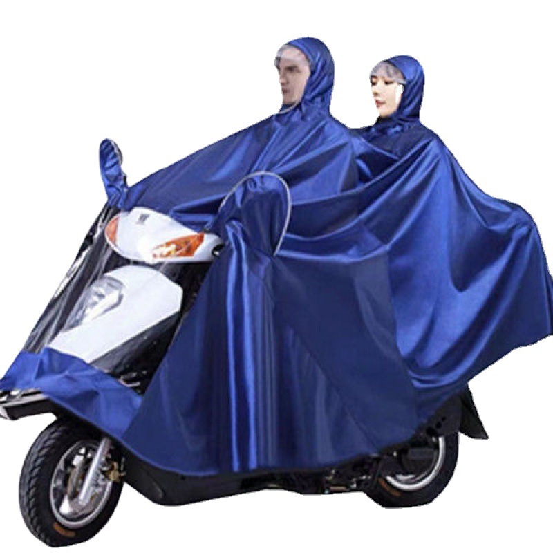 加厚加大码电动车雨披摩托车电瓶车雨衣防暴雨单双人男女骑行雨披