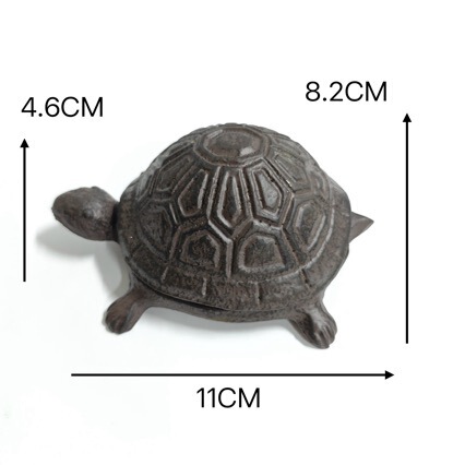 European Retro Cast Iron Turtle Key Box American Country Style Cast Iron Turtle Key Box Ornaments Handmade