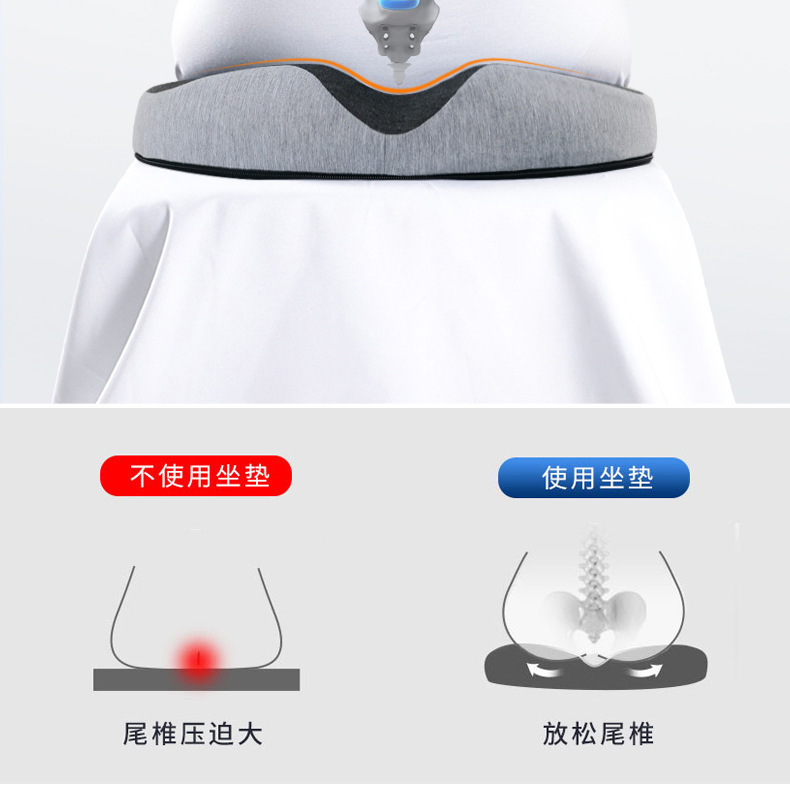尾骨骨折保护腰椎尾椎骨减压坐垫神器屁股圆形空心镂空久坐屁垫|undefined