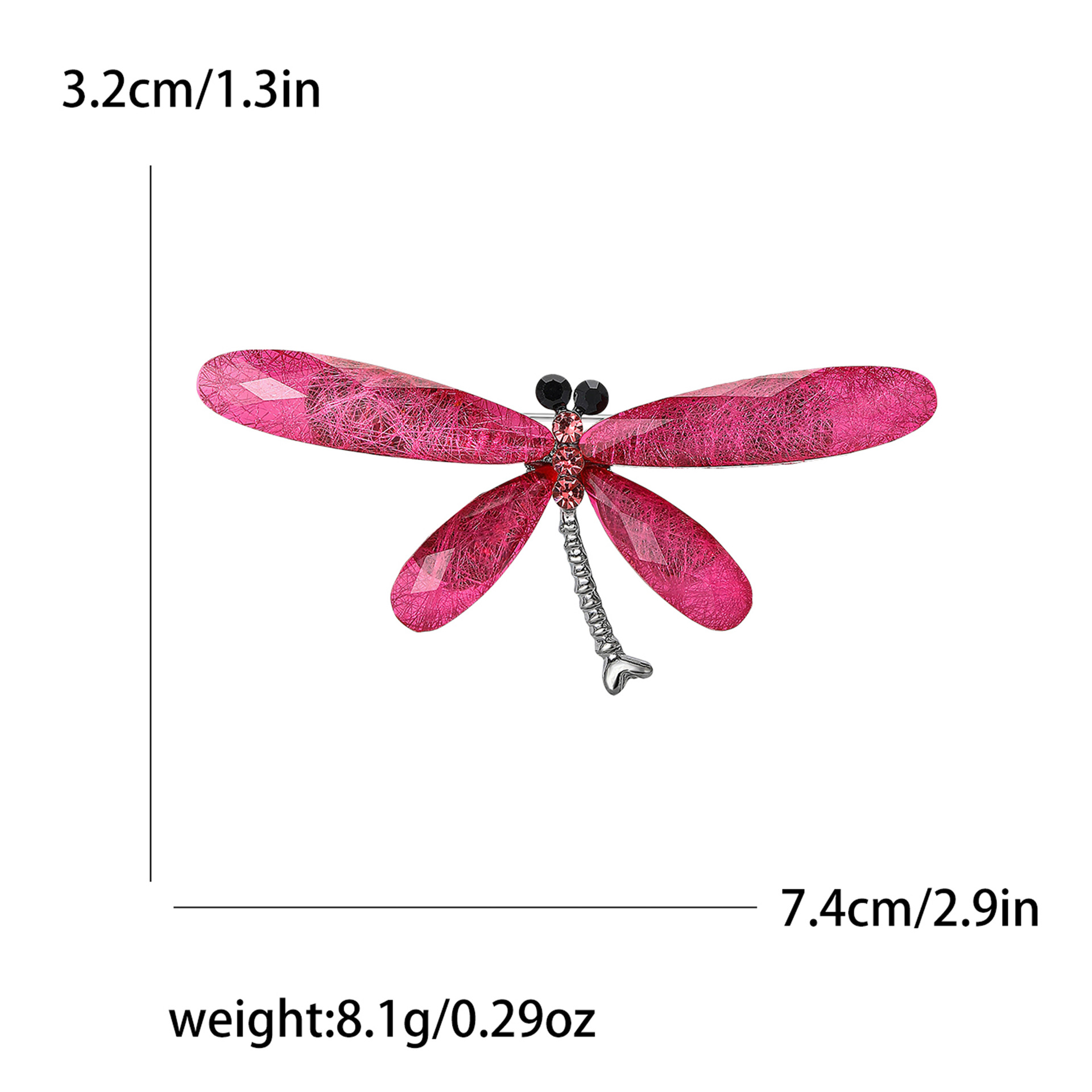 11g Weight Brooches Classification Holiday, Banquet, Daily Occasion Alloy Material Dragonfly Pattern Women's Gender Casual, Elegant, Lady Style Casual Elegant Lady Pin Dragonfly Alloy Women's Brooches 1