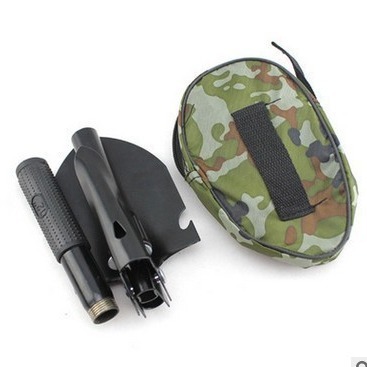 Outdoor tools engineer shovel, shovel, vehicle-mounted stainless steel four-in-one multi-function folding shovel, garden military shovel