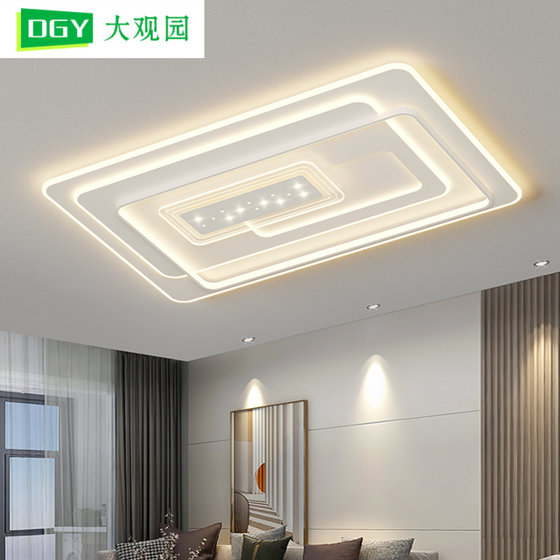 Luz de techo de la sala de estar romántica y creativa lámpara de dormitorio moderna y minimalista atmósfera doméstica llena de estrellas de la habitación luz de techo 448L