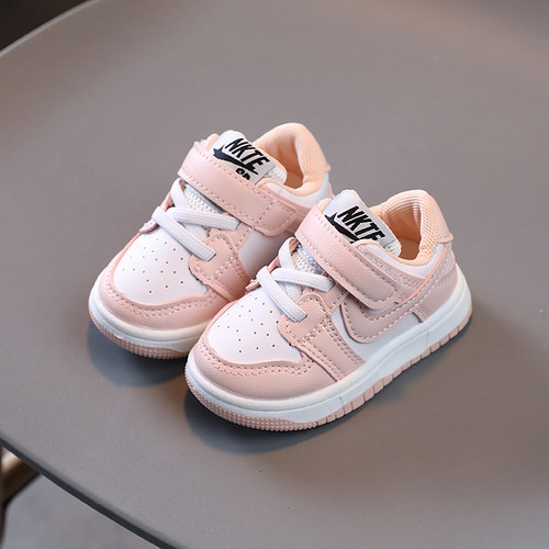 Children's sports shoes for boys and girls  spring, autumn and winter Korean style boys' baby cotton shoes small white shoes toddler shoes