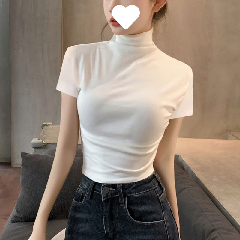화이트[하프 터틀넥 버전]