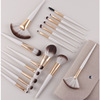 Tools set, black eye shadow, face blush, foundation, brush, wholesale, 15 pieces