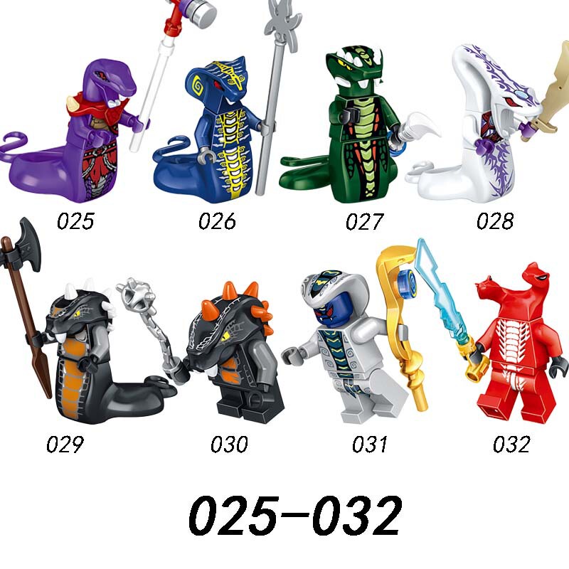 A025-032 Snake Monster Series Legion Ninjago Building Blocks Doll Assembly Toy