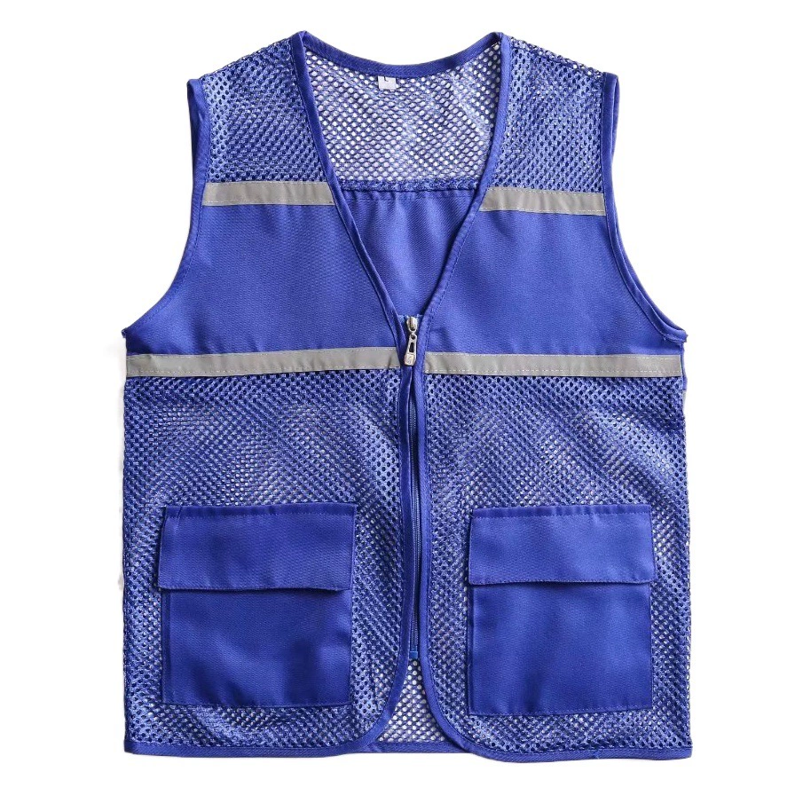 Летний светоотражающий жилет из сетки с индивидуальным логотипом, рекламный жилет для мероприятий, униформа для волонтеров, дышащий жилет для волонтеров, модный брендовый жилет.