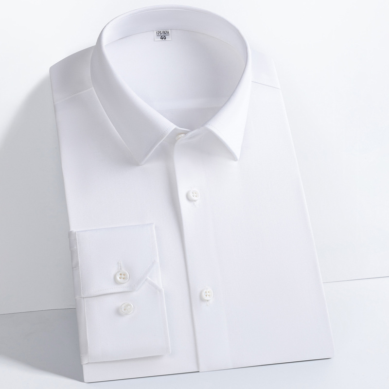 300 pieces of 6-thread pure cotton men's long-sleeve white shirts, high-end youth business slim-fit DP non-iron professional cotton shirts 300 pieces of 6-thread pure cotton men's long-sleeve white shirts, high-end youth business slim-fit DP non-iron professional cotton shirts