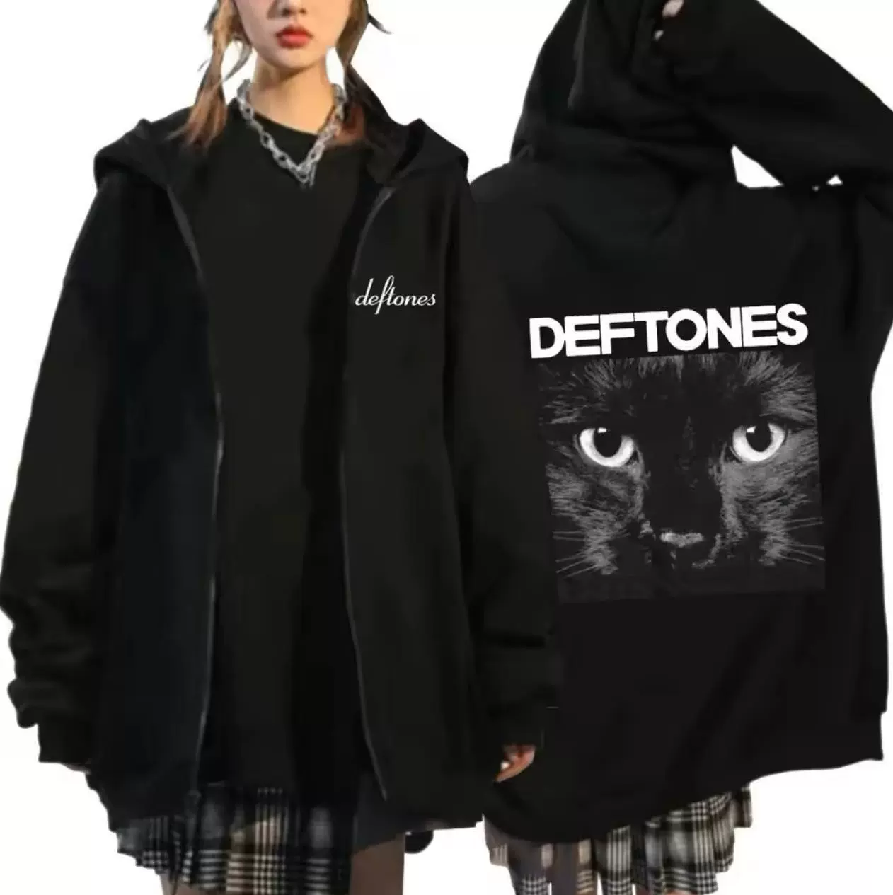 Толстовка (DEFTONES) на молнии, унисекс, цвета разные, размеры S–XXXL