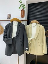 羽绒外套半身裙两件女2025冬韩系小香风气质短裙加厚毛呢西装套装