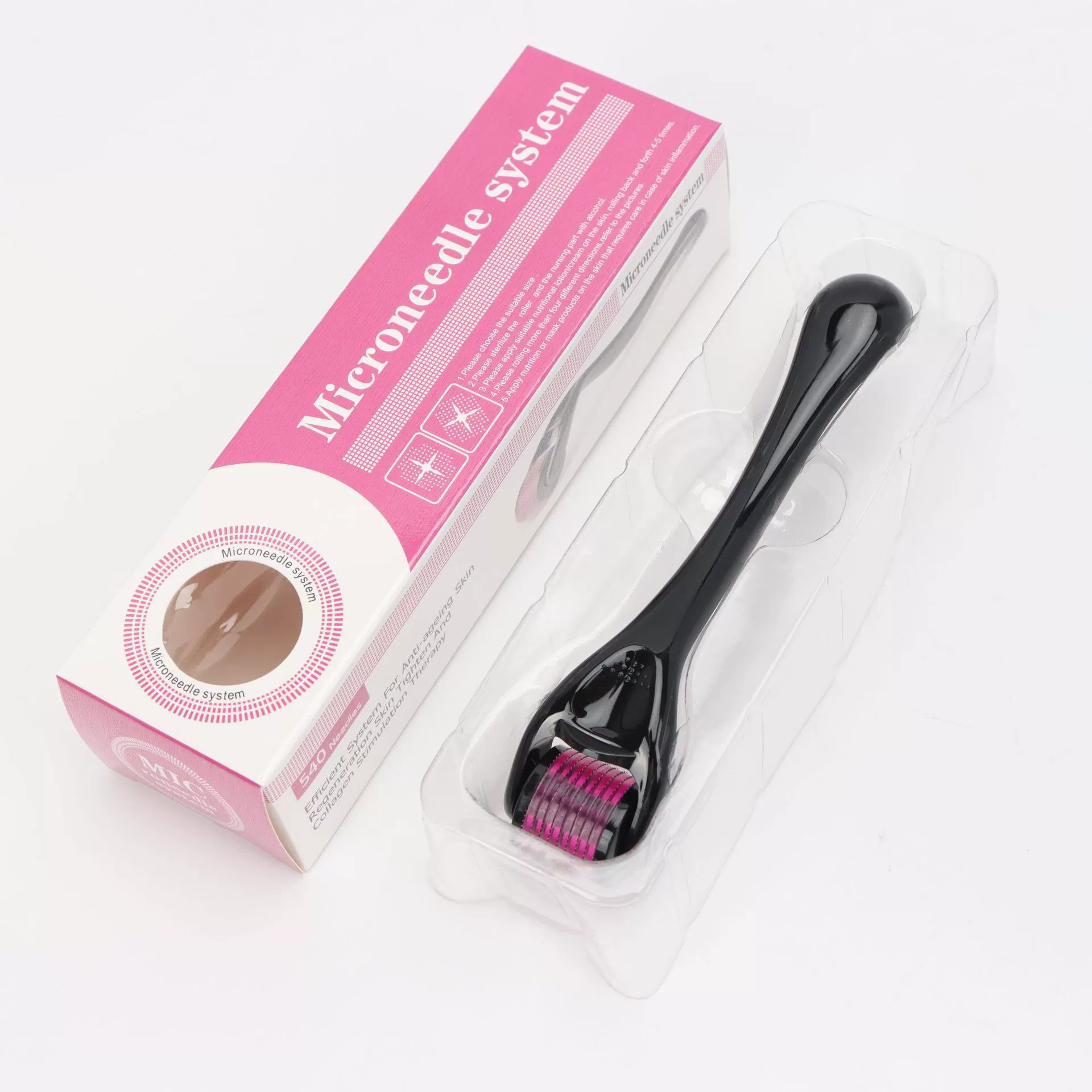 Микро-игольчатый ролик 540 микроигольчатый ролик для лица красоты микроигольчатый ролик лиофилизированный порошок мезодермы