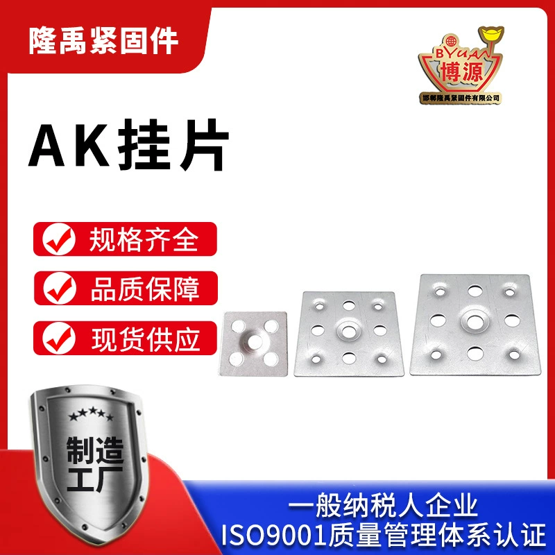 AK подвесной пластины сухие висячие плитки фиксированные детали из нержавеющей стали оцинкованные крепежные винты новый тип каменной плиты фоновая стена точка подвесные железные детали