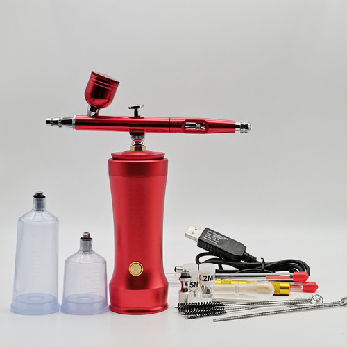 eaby Amazon best-selling model spray paint and color portable rechargeable mini electric airbrush air pump set