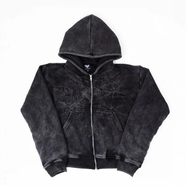 2025 New Casual Printed Men's Zip-Up Sweatshirt, Skull Fashion Hoodie for Men, Harajuku Retro Autumn and Winter