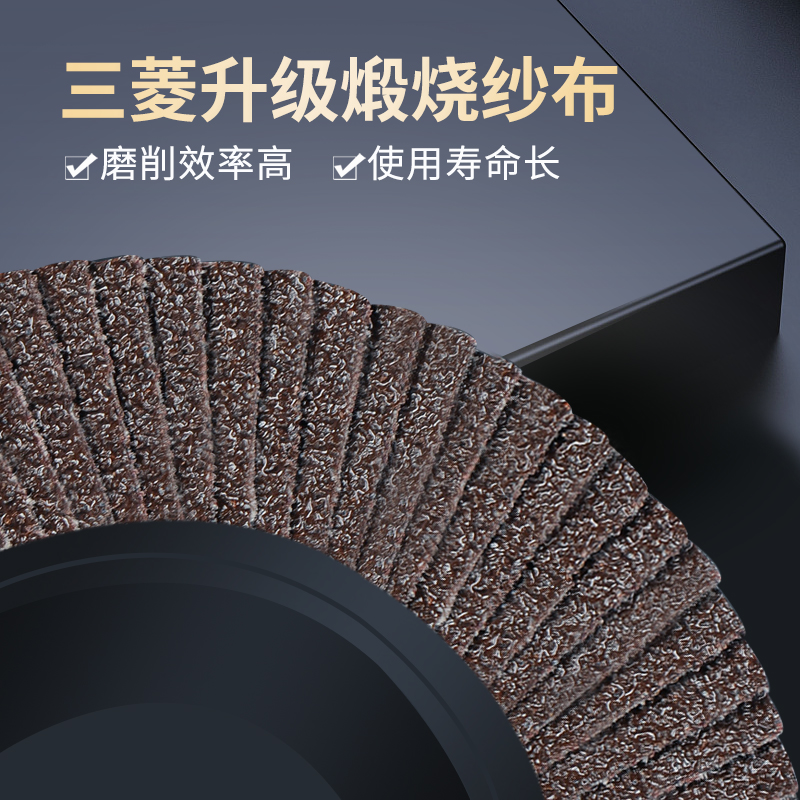 Hoja de pulido de persiana gruesa 100 Hoja de pulido de persiana Rueda de pulido Hoja de molienda de ángulo Rueda de abrasiva Rueda de abrasiva