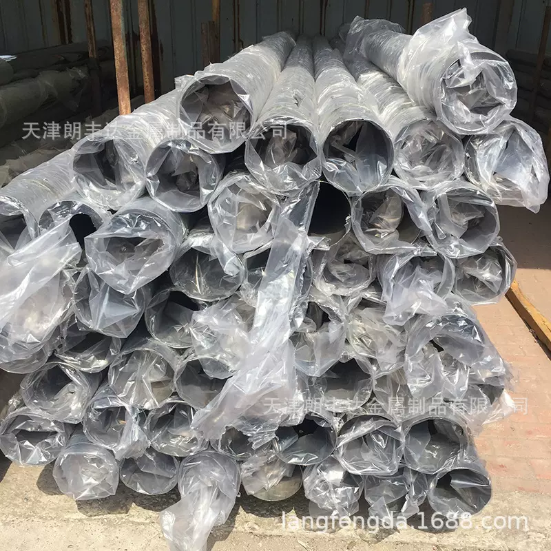 天津薄壁201 304 202光亮楼梯扶手栏杆旗杆用工业不锈钢装饰管