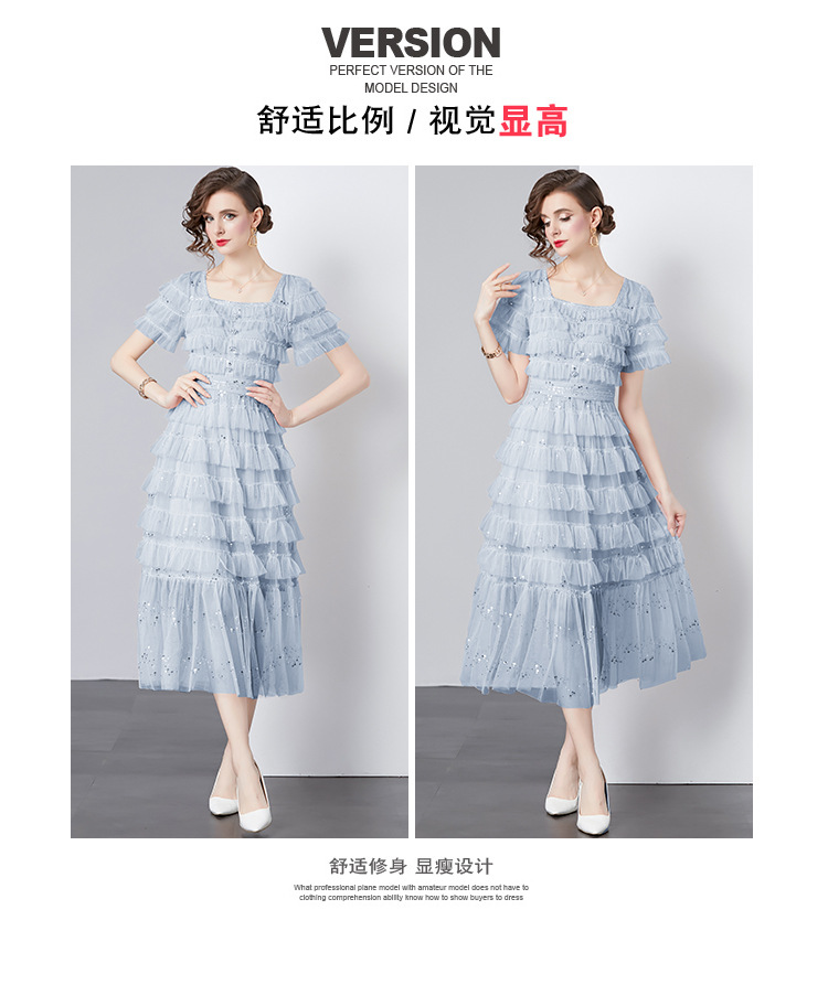 A2805 1170K VÁY ĐẦM LIỀN THÂN NỮ SONTYOR NGẮN TAY MÙA HÈ THỜI TRANG NỮ REN G04 SẢN PHẨM MỚI