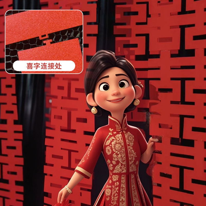 [Nuevo] sala de bodas diseño Fondo pared compromiso fotografía props Ceremonia de tiro sentido y boda Boda carácter Xi