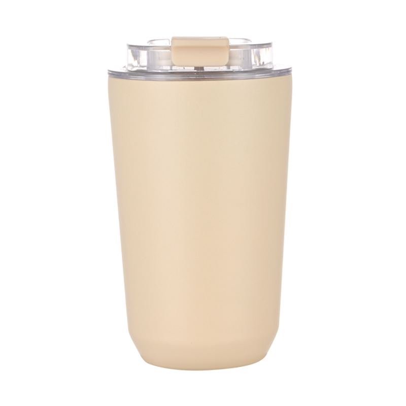 Nuevos productos transfronterizos 304 tazas de café de acero inoxidable tazas de vacío portátiles creativas y simples tazas de agua DIY en stock image 17