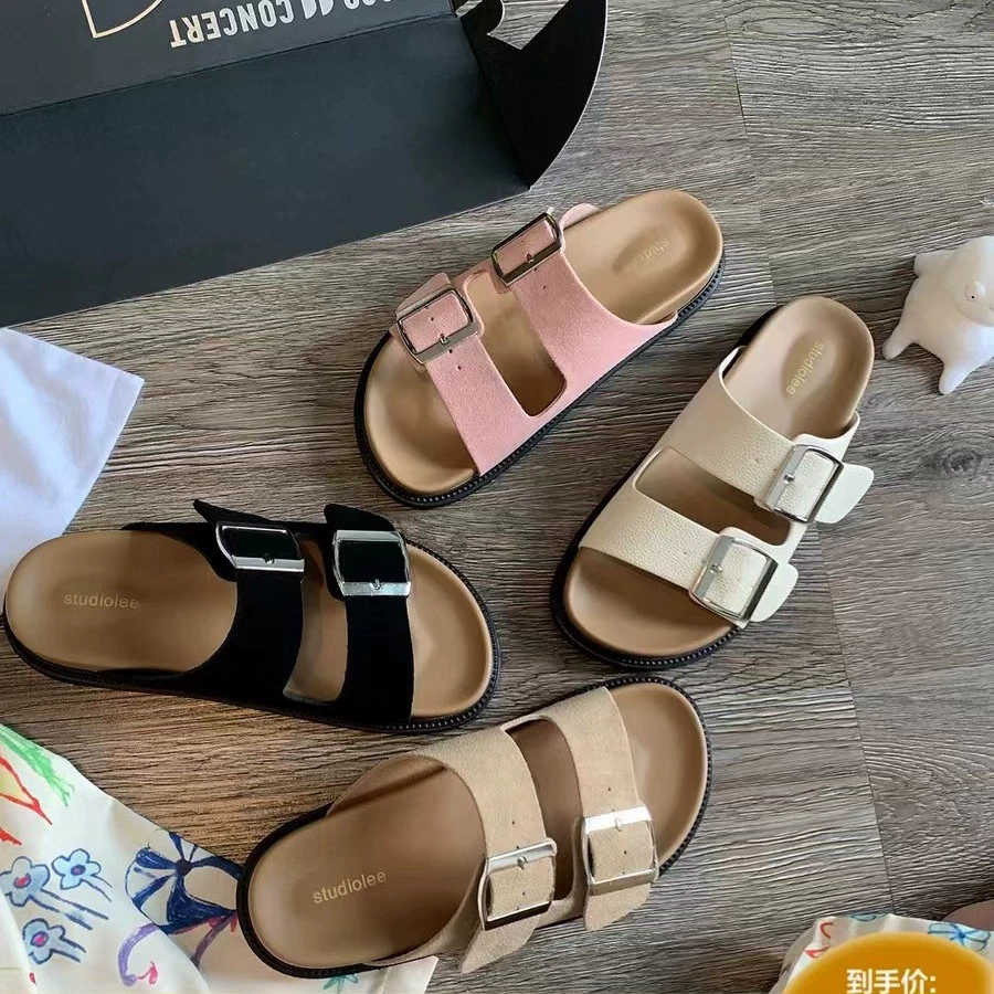 Grape Mom Studiolee Summer New Word Bandbuy Found Forte Fort Leather Ferry Bulls and Bulls Slipper Women