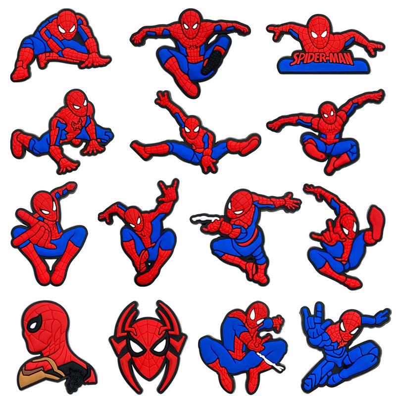 New Spider-Man series shoe charms, shoe buckles, PVC shoe charms for Crocs, Amazon bestseller New Spider-Man series shoe charms, shoe buckles, PVC shoe charms for Crocs, Amazon bestseller