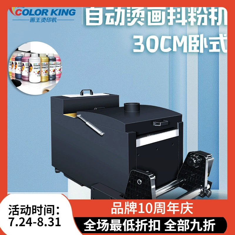 Белые чернила горячего тиснения принтер, поддерживающий тряску все в одном оборудование 30cmDTF оборудование для сушки тряски полностью автоматическое