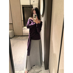 FOX ROOM 垂感显瘦A字半身裙2025秋新款休闲百搭莫代尔长裙W2329