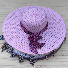 帽子女士遮阳帽地摊夜市批发夏季防晒太阳帽大檐编织帽 沙滩帽