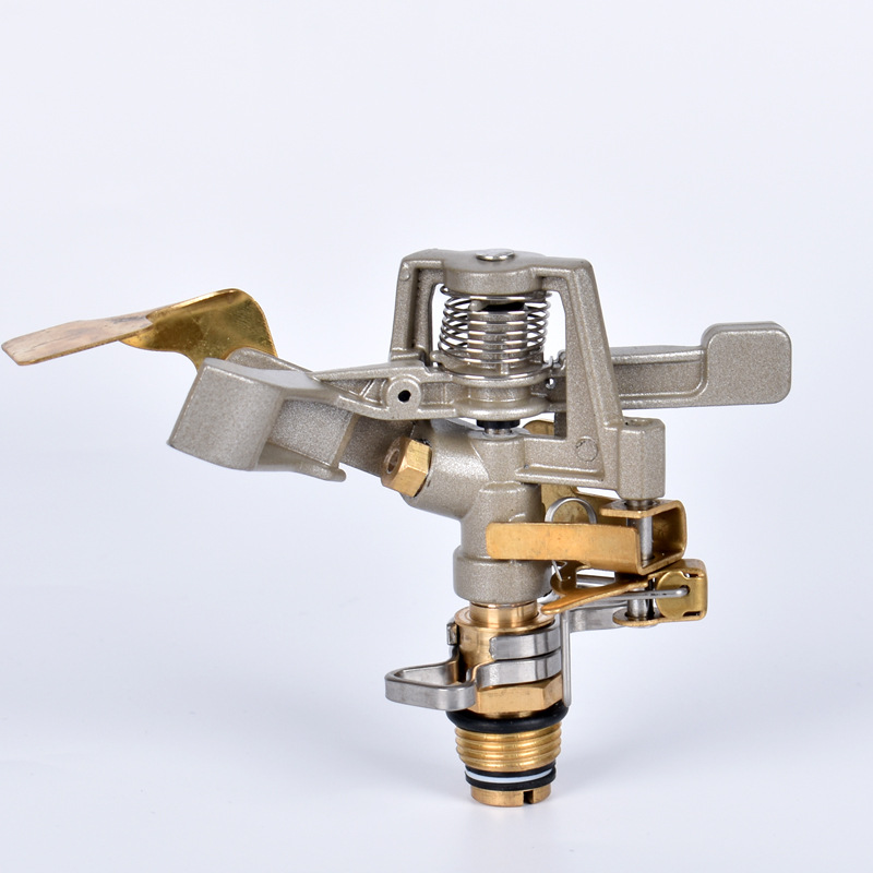 Aleación de zinc 360 grados giratorio Rocker brazo rociador riego agrícola rociador de agua Césped Paisajismo riego automático rociador