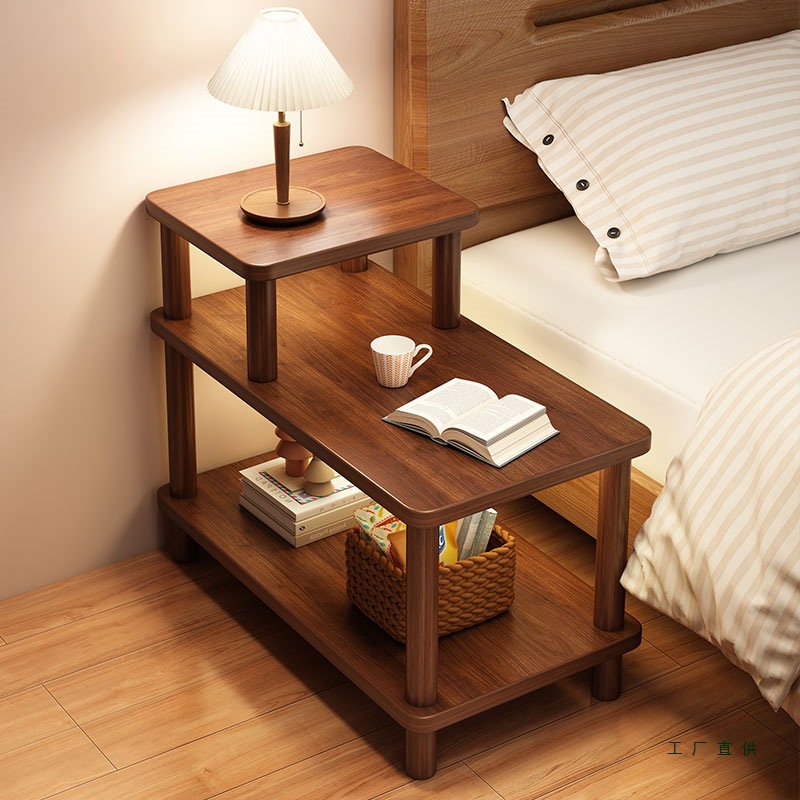Small Bedside Table, Side Table Next to Double Sofa, Mini Coffee Table, Side Storage Rack, Balcony Small Square Table
