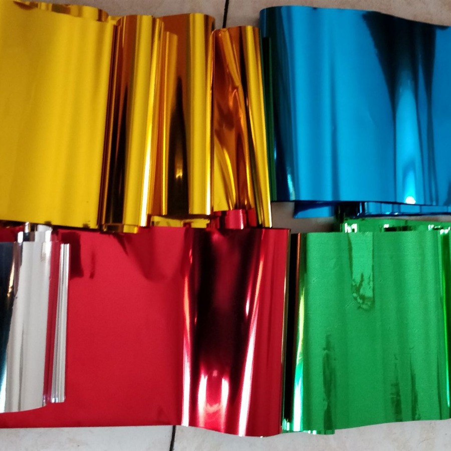 PET铝箔镀铁灰膜103cm门幅玫瑰金亮纸桃红粉色铝箔闪亮纸