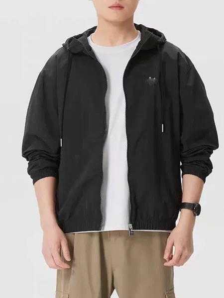 2026 New Casual Streetwear Trendy Layered Versatile Unisex Windproof Lightweight Breathable Hooded Loose-Fit Trench Coat