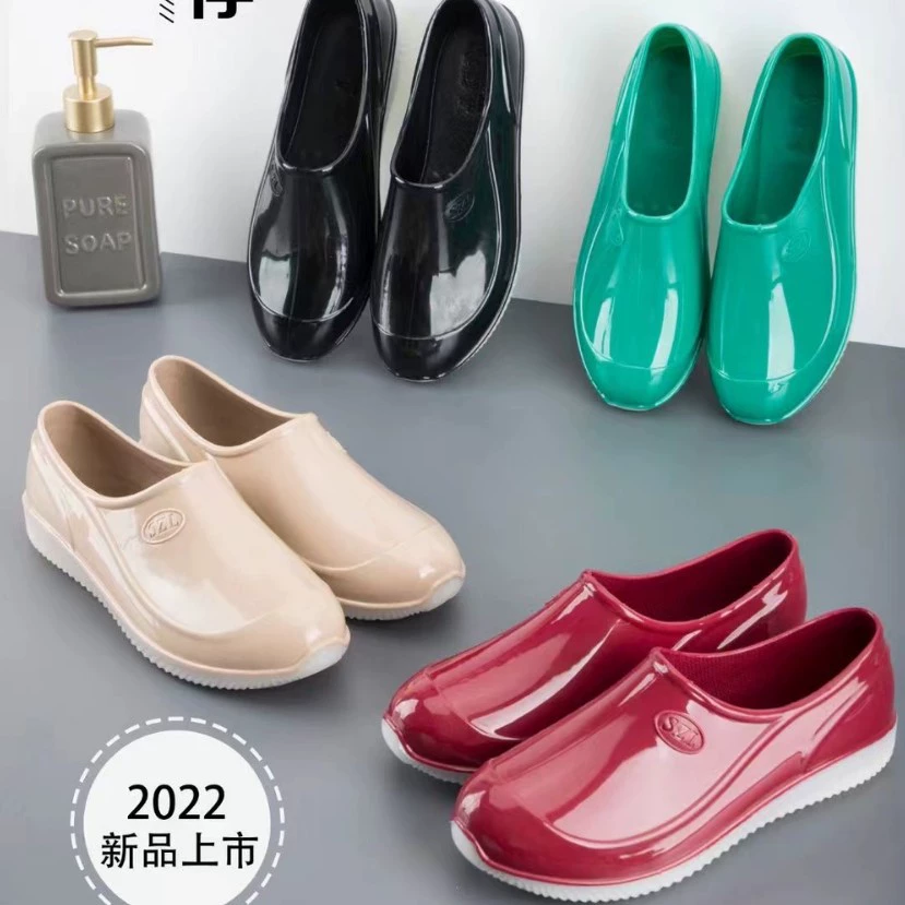 Новая модель низкоуровневая дождевая обувь 3087 мама обувь обувь резиновая обувь водонепроницаемая нескользящая обувь для работы на кухне