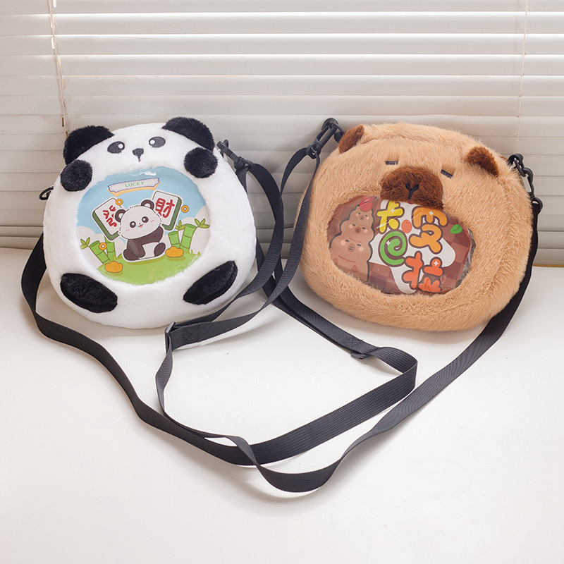 Nuevo lindo Kapibara panda bar bolsas de bolsas de cambio bolsas de delfín colgante decoración regalos al por mayor