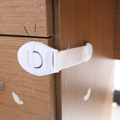 Child Safety Protection Lock, Baby Anti-Pinch Refrigerator Cabinet Toilet Cat Claw Ribbon Lock, Infant Fabric Strap Lock