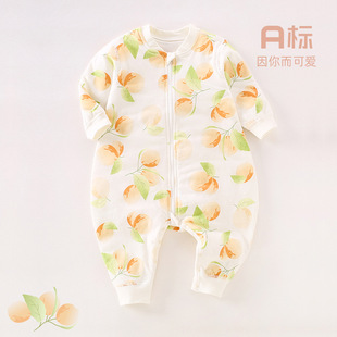 Baby Sleeping Bag Class A Spring, Autumn and Winter 40g Cotton Warm Pajamas Zipper Children's Kick-proof Sleeping Bag