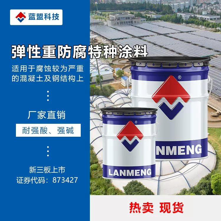 蓝盟科技弹性重防腐涂料重防腐材料重防腐涂层双组份