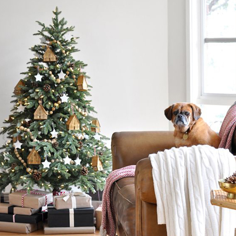 2024 nuevo árbol de Navidad, simulación de Navidad, decoración luminosa, gran paquete de decoración de bricolaje al por mayor