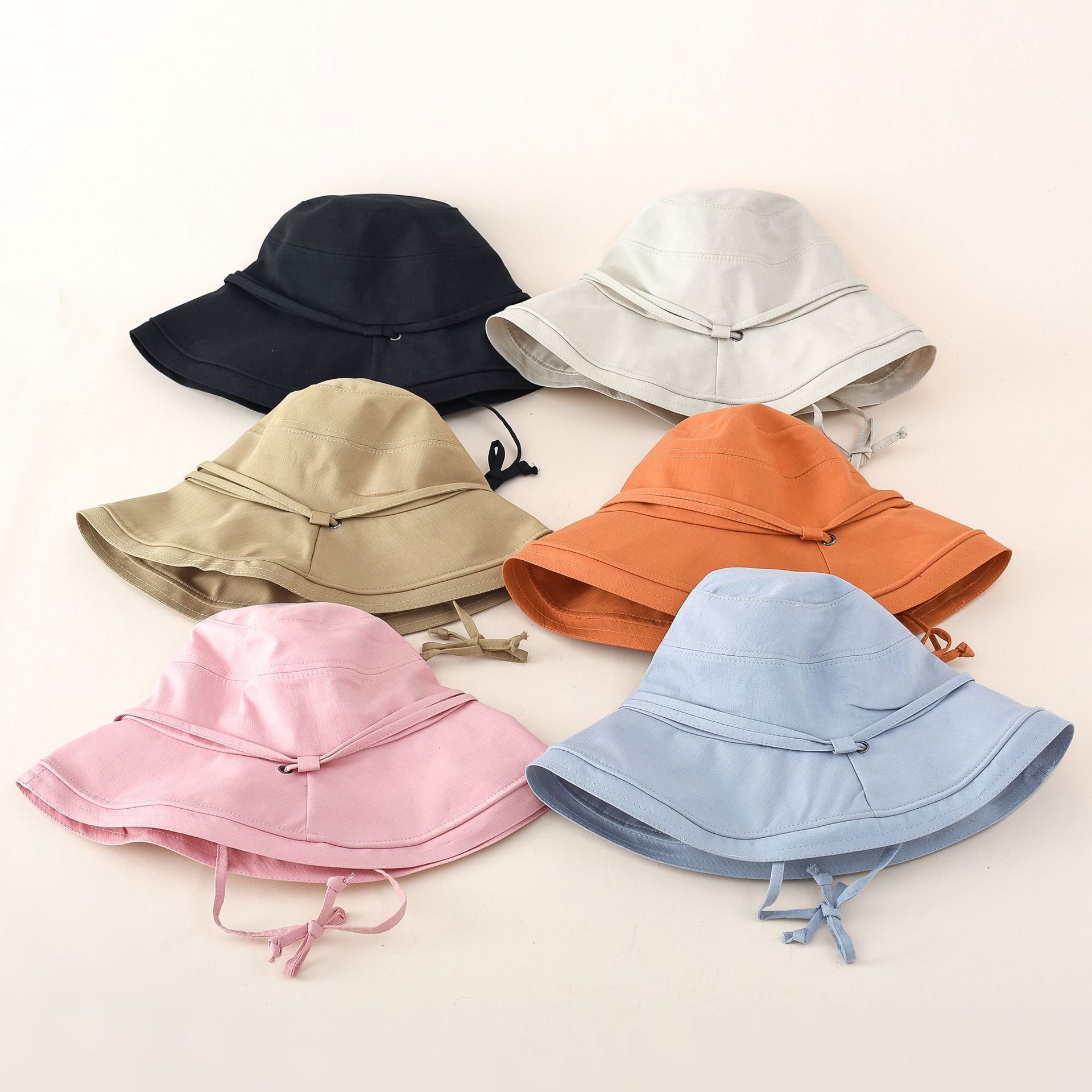 Sombrero de pescador japonés de verano para mujer de estilo coreano de moda sombrero de Sol de ala grande sombrero de sol a prueba de rayos UV plegable