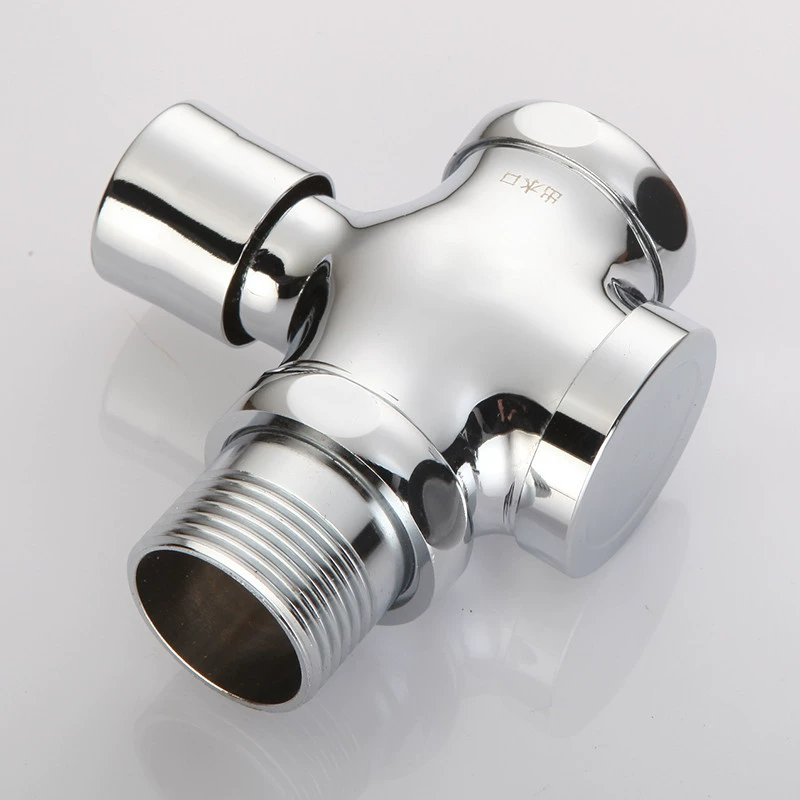 All -copper squat toilet flushing valve hand hand -type stool pool delay valve toilet autism -closed presses flush valve switch