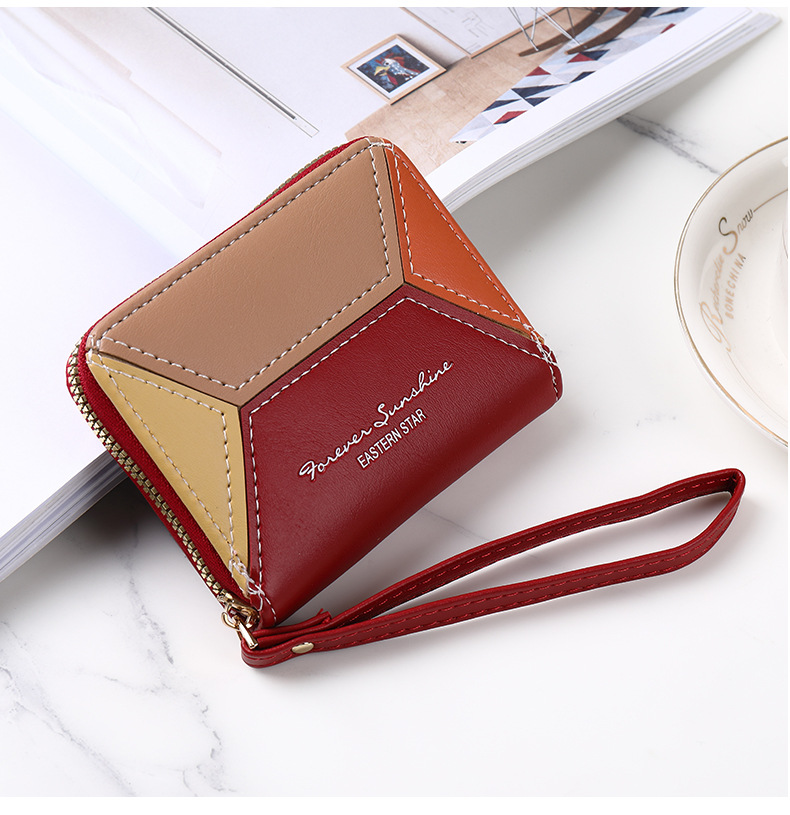 Fashion Solid Color Square Zipper Small Wallet display picture 10