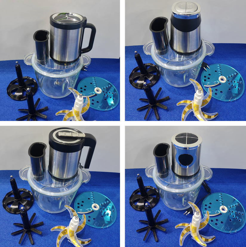 Picadora de carne eléctrica multifuncional de comercio exterior 3L, picadora de verduras, picadora de carne, molinillo, suplemento alimenticio para niños, cortador de verduras
