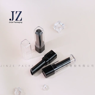 厂家定制 方形卡扣口红管唇膏管 斜口11.1mm 塑料空管彩妆包材