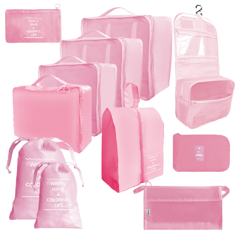 Bolsa de almacenamiento de viaje transfronterizo juego de cosméticos de lavado digital bolsa de almacenamiento subpaquete ropa zapatos bolsa de lona