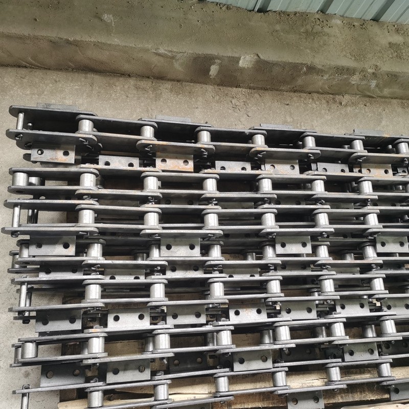 152.4碳钢单侧弯板带耳大节距工业链条重型水泥厂输送提升机链条