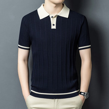 polo���ļ��¿�T�������˿��֯����ƴɫ���аٴ������� һ������