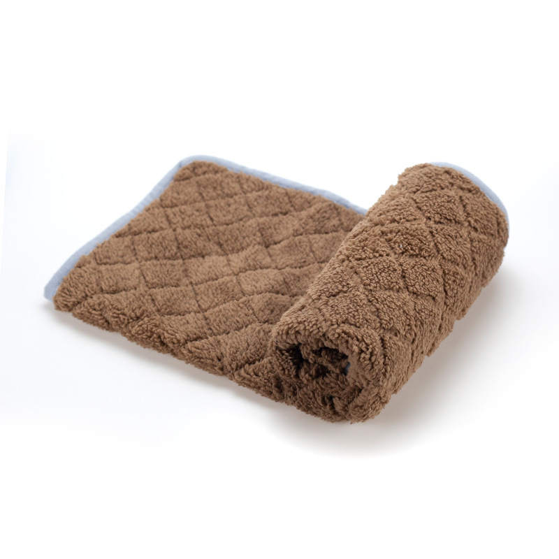 Suministros para mascotas almohadilla térmica de algodón de terciopelo gato y perro universal forrado de vellón cálido otoño e invierno máquina de usos múltiples lavable