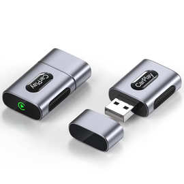 跨境USB无线Carplay智能车载盒子适用iPhone安卓Android Auto盒子