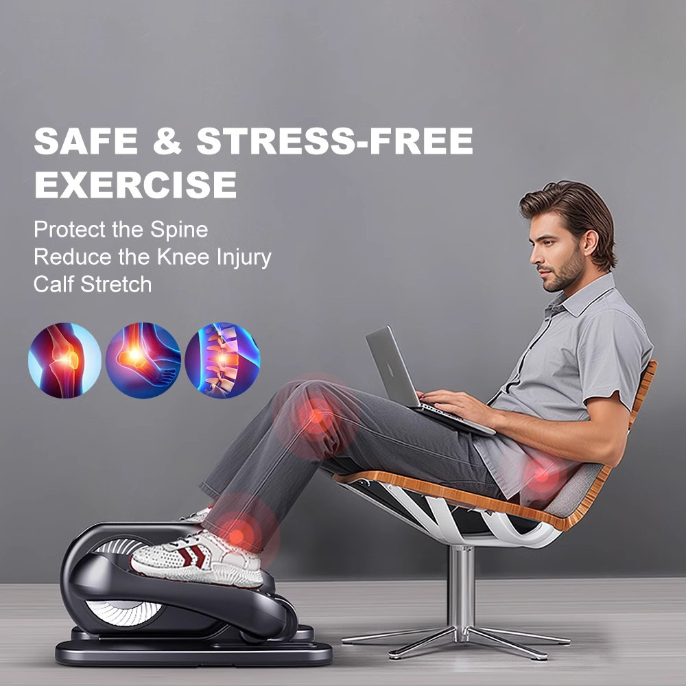 Oficina en el hogar caminador eléctrico perezoso entrenamiento de rehabilitación de personas mayores equipos de fitness mini máquina elíptica máquina deportiva